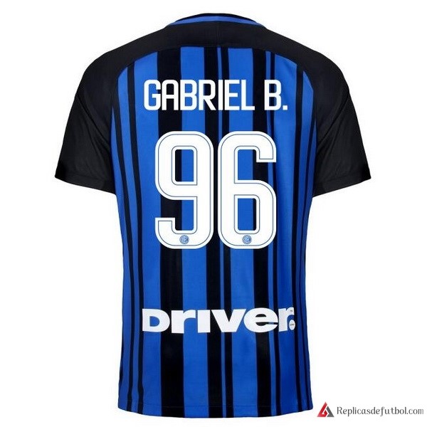 Camiseta Inter Primera equipación Gabriel B. 2017-2018